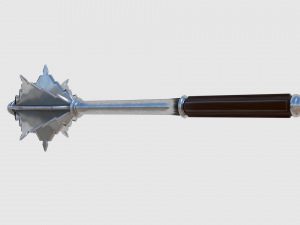 flanged mace - game ready Modelo 3D