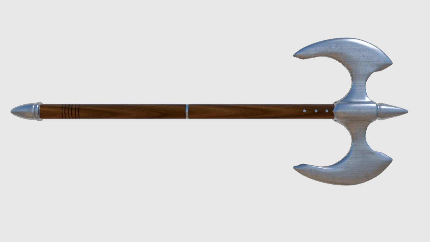 battle axe - game ready 3D Model .c4d .max .obj .3ds .fbx .stl .blend 