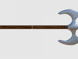 battle axe - game ready Modelo 3D