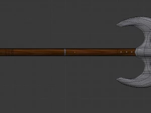 battle axe - game ready 3D Model