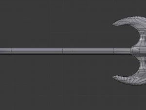 battle axe - game ready 3D Model