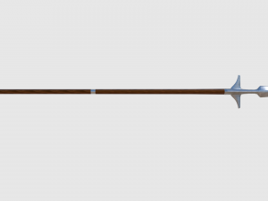 winged spear - game ready Modelo 3D