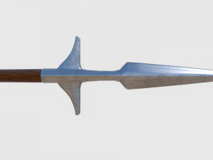winged spear - game ready 3D Model