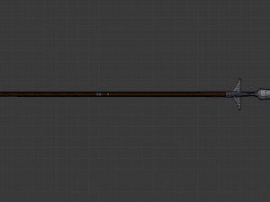 winged spear - game ready Modelo 3D