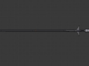 winged spear - game ready Modelo 3D