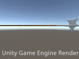 halberd - game ready 3D Model