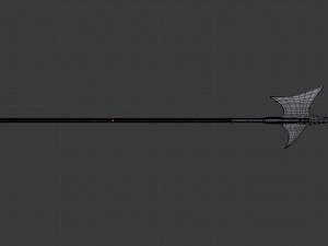 halberd - game ready 3D Model