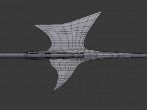 halberd - game ready 3D Model