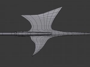 halberd - game ready 3D Model