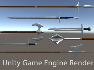 medieval pack - game ready Modello 3D