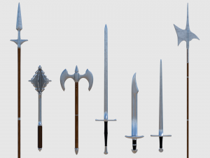 medieval pack - game ready Modello 3D