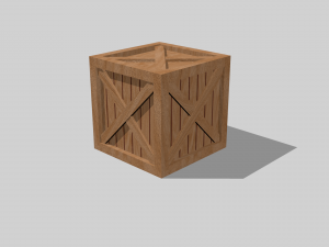 wooden crate 12 - game ready 3D 모델