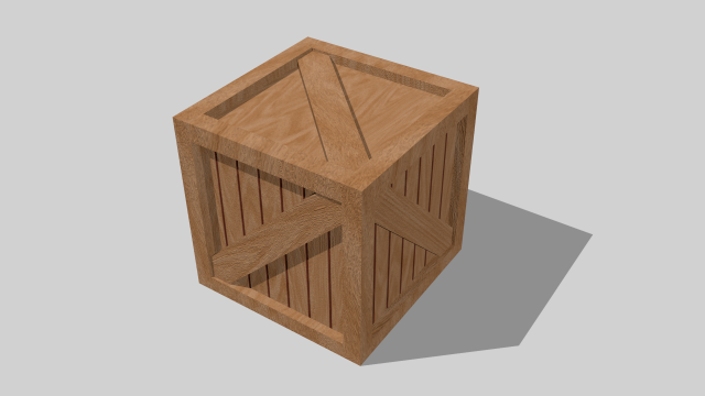 wooden crate 13 - game ready Modèle 3D .c4d .max .obj .3ds .fbx .stl .blend 