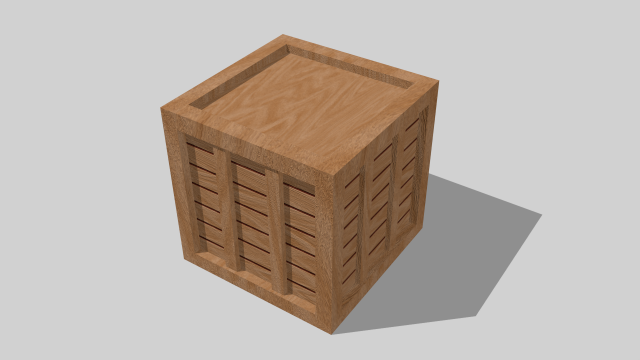 wooden crate 14 - game ready Modelo 3D .c4d .max .obj .3ds .fbx .stl .blend 