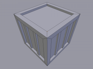 wooden crate 14 - game ready Modelo 3D