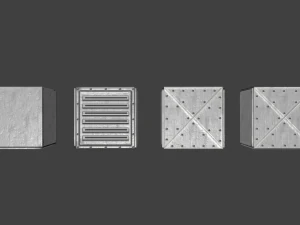 air ducts - game ready 3D Model
