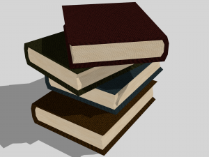 wooden bookshelf 3D Model
