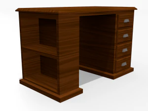 wooden desk 3D Model