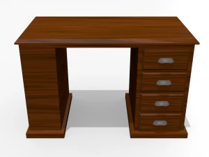 wooden desk 3D Model