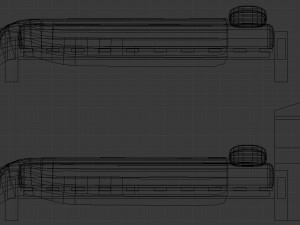 wooden bed - game ready Modello 3D