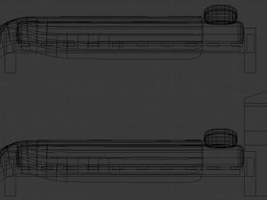 wooden bed - game ready 3D Model