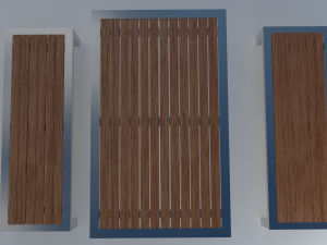 outdoor bench - pbr photorealistic 3D 모델