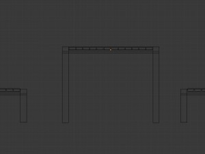 outdoor bench - pbr photorealistic 3D 모델