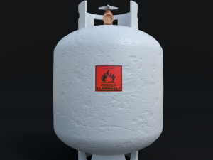 gas container - low poly 3D Model