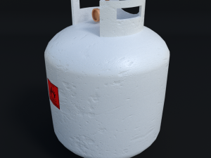 gas container - low poly Modello 3D