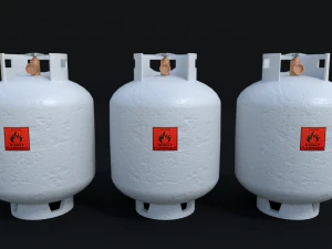 gas container - low poly 3D Model