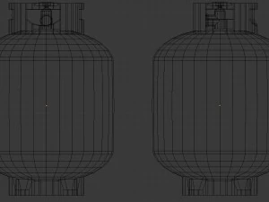 gas container - low poly 3D Model