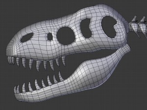 tyrannosaurus rex skeleton 3D मॉडल