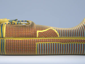 king tutankhamun sarcophagus - game ready 3D Model