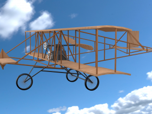 old plane 3D-Modell