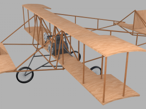 old plane 3D-Modell