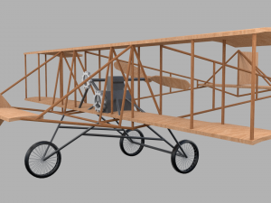 old plane 3D-Modell