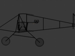old plane 3D-Modell