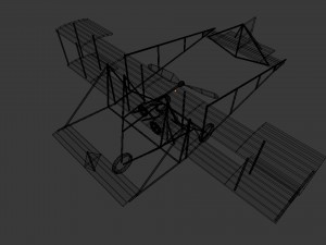 old plane 3D-Modell