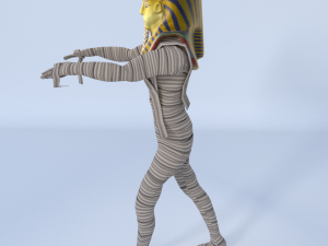 king tutankhamun mummy - game ready 3D Model