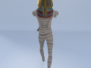 king tutankhamun mummy - game ready 3D Model