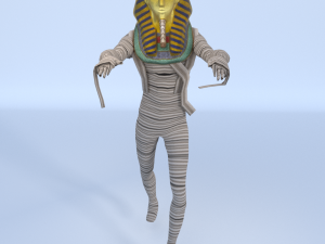 king tutankhamun mummy - game ready 3D Model