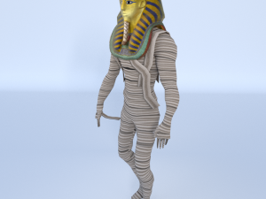 king tutankhamun mummy - game ready 3D Model