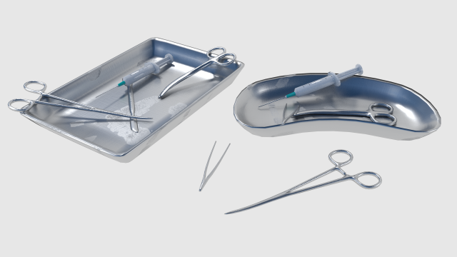 surgical instruments 3D Модель .c4d .max .obj .3ds .fbx .stl .blend 