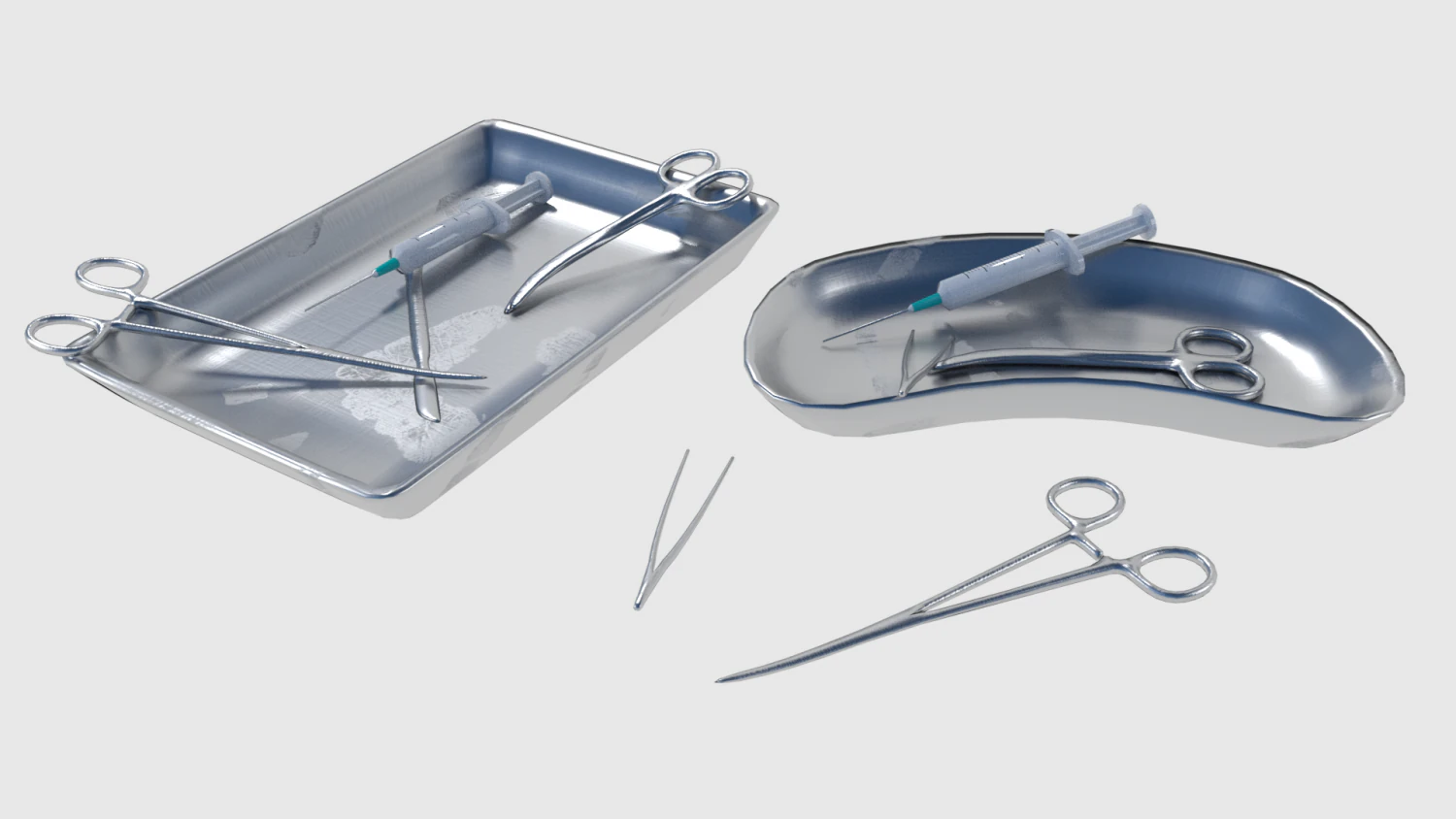 surgical instruments 3D Model .c4d .max .obj .3ds .fbx .stl .blend 