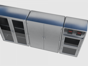 metal cabinet pack 3D 模型