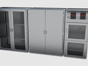 metal cabinet pack 3D 模型