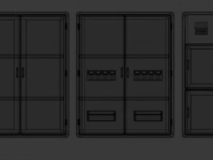 metalen kastpakket 3D Model