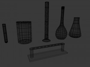 scientific - medical glassware Modello 3D