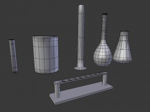 scientific - medical glassware Modello 3D