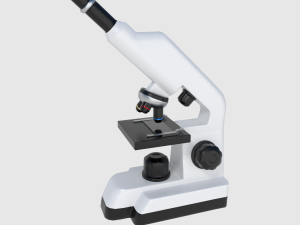 microscope - low and high poly 3D Model